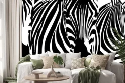 Naklejka: Background przez zebry