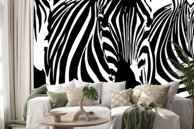 Naklejka: Background przez zebry