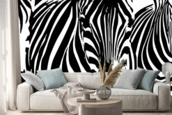 Naklejka: Background przez zebry