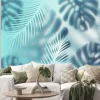 Naklejka: Background with tropical monstera leaves