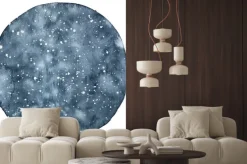 Naklejka: Backround akwarela koło nocnego nieba