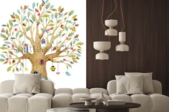 Naklejka: Bajkowe i kolorowe drzewo