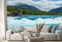 Naklejka: Baker zbiegu rzek i rzeki neff, chile