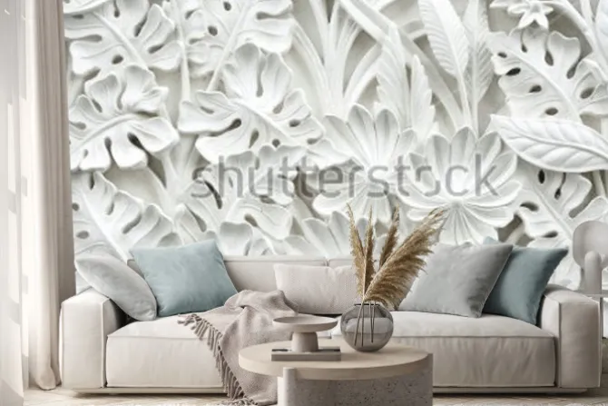 Naklejka: Balijski styl rzeźbiony kamień