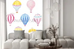 Naklejka: Balony w różnych kolorach i wzorach