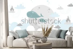 Naklejka: Baśniowa wodna planeta dla dzieci