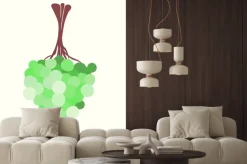 Naklejka: Beautiful bunch of grapes green/white grapes