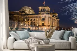 Naklejka: Berlin reichstag w nocy