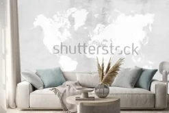 Naklejka: Betonowego tynku cementowego froterowania loft styl ścienna lub