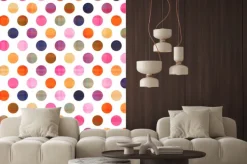 Naklejka: Bez szwu polka dots pattern