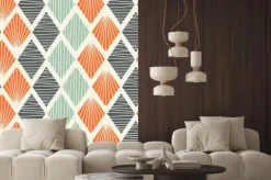 Naklejka: Bezproblemowa geometryczny wzór z rombami