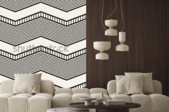 Naklejka: Bezproblemowa geometryczny wzór. zygzakowate paski. tekstura