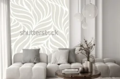 Naklejka: Bezszwowe streszczenie szarym tle