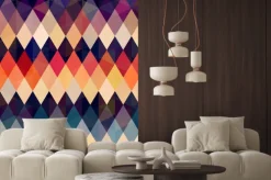 Naklejka: Bezszwowe tło retro diamond