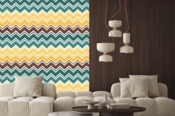 Naklejka: Bezszwowe tło wzór chevron