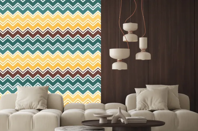 Naklejka: Bezszwowe tło wzór chevron