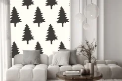 Naklejka: Bezszwowe wzór forrest