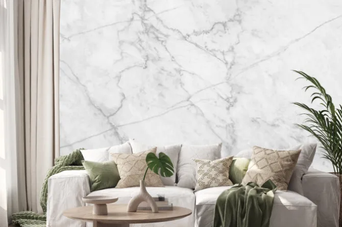 Naklejka: Bia? ej marmuru tekstury t? a, abstrakcyjne marmurowe tekstury