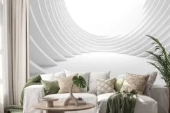 Naklejka: Białe pomieszczenie z efektem 3d