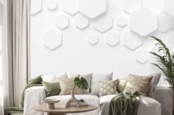 Naklejka: Białe tło tekstury 3d. 3d ilustracji, renderowania 3d.