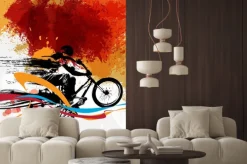 Naklejka: Bmx rowerzysta