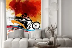 Naklejka: Bmx rowerzysta