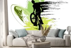 Naklejka: Bmx rowerzysta