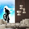 Naklejka: Bmx rowerzysta, abstrakcyjne illustartion