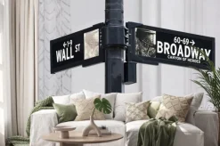 Naklejka: Broadway nam wall street w nowym jorku