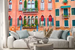 Naklejka: Budynki w wenecji na canal grande