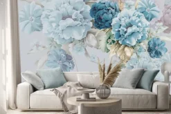 Naklejka: Bukiet błękitnych kwiatów
