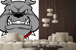 Naklejka: Buldog growl