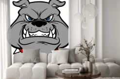 Naklejka: Buldog growl