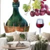 Naklejka: Butelki z winorośli