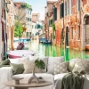Naklejka: Canal in venice, italy.