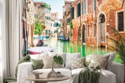 Naklejka: Canal in venice, italy.