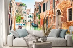 Naklejka: Canal in venice, italy.