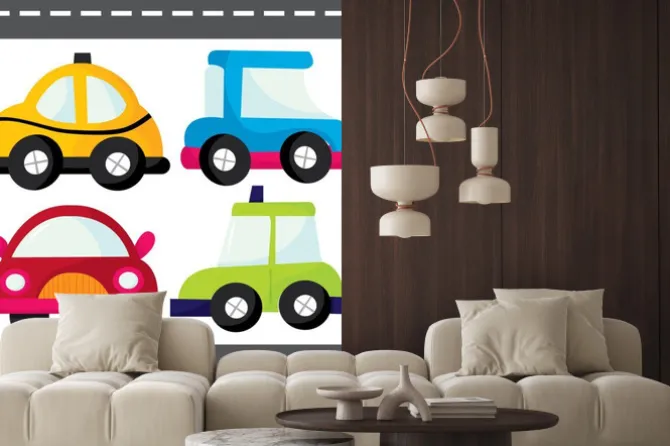 Naklejka: Cartoon cars