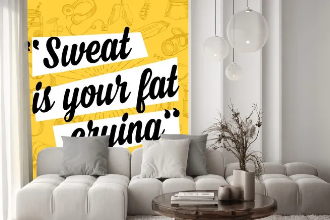 Naklejka: Centrum motywacja cytat plakatu.