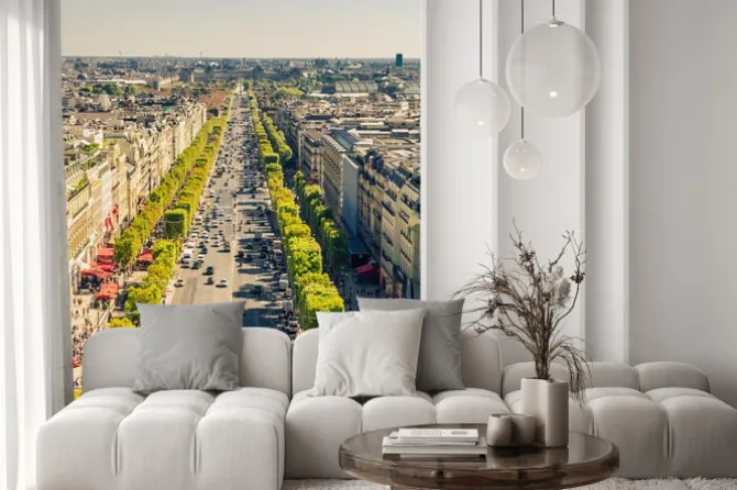 Naklejka: Champs elysees bulwar