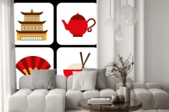 Naklejka: Chińskiej kultury