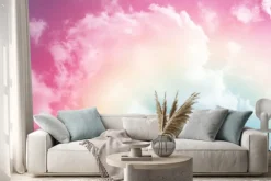 Naklejka: Chmura w kolorach tęczy