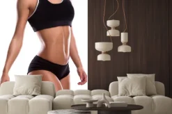 Naklejka: Ciało dziewczyna fitness