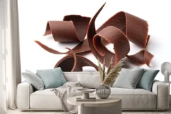 Naklejka: Ciemne czekoladowe loki