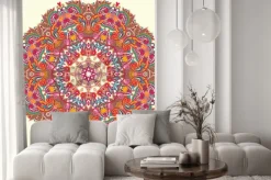 Naklejka: Circle ornament, ornamental round lace