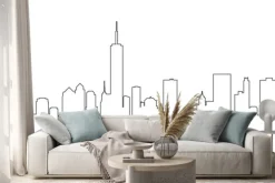 Naklejka: City landscape line
