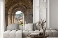 Naklejka: Cityscape of gubbio near perugia (italy)