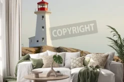 Naklejka: Cove lighthouse peggy. nowa szkocja