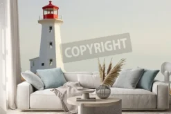 Naklejka: Cove lighthouse peggy. nowa szkocja