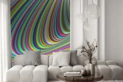 Naklejka: Curved iluzja - streszczenie tle